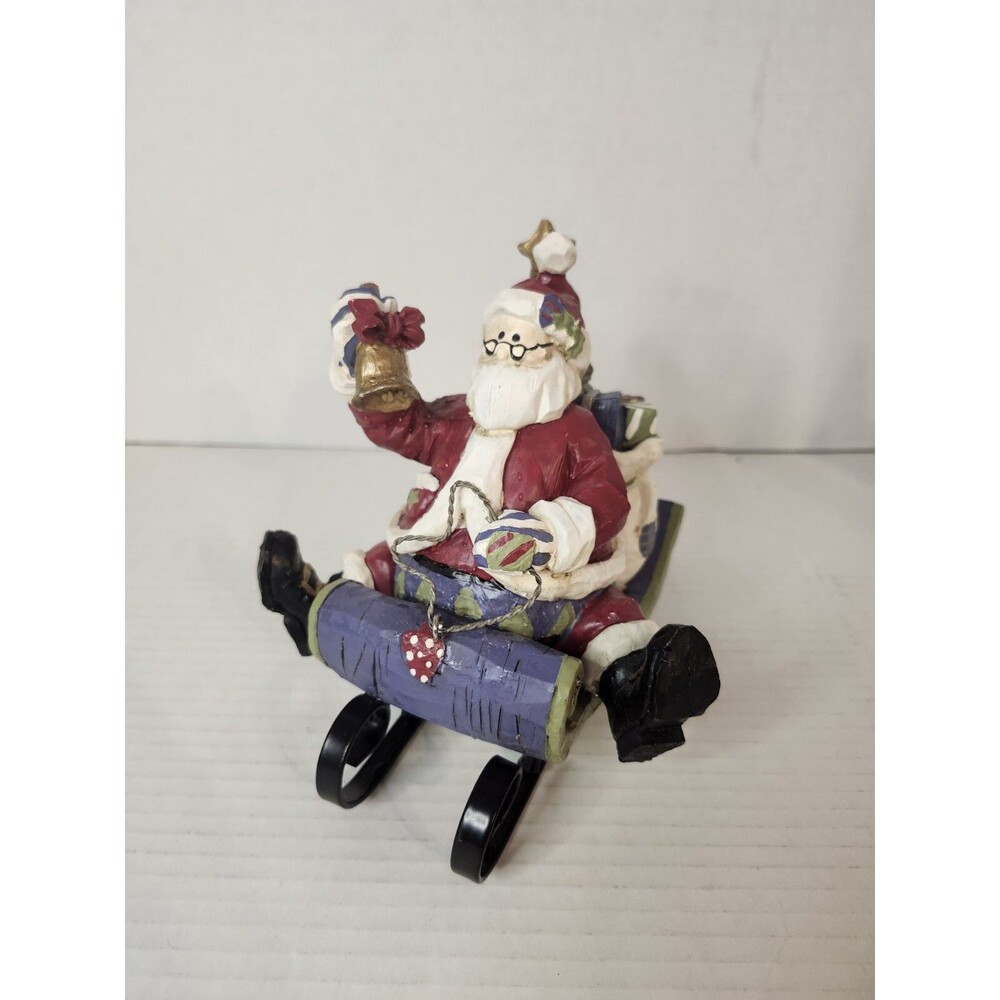Santa In A Sleigh Decoration